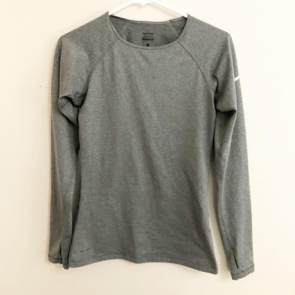Nike Women's Pro Combat Dri Fit Long Sleeve Top